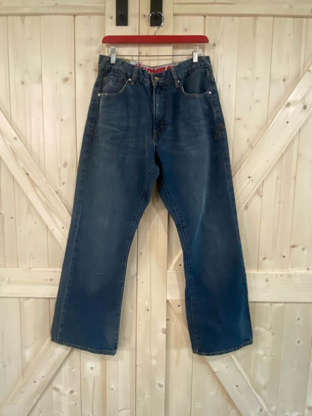 Unionbay Vintage Baggy Fit Denim Jeans Medium Wash altered to a 32 x 30